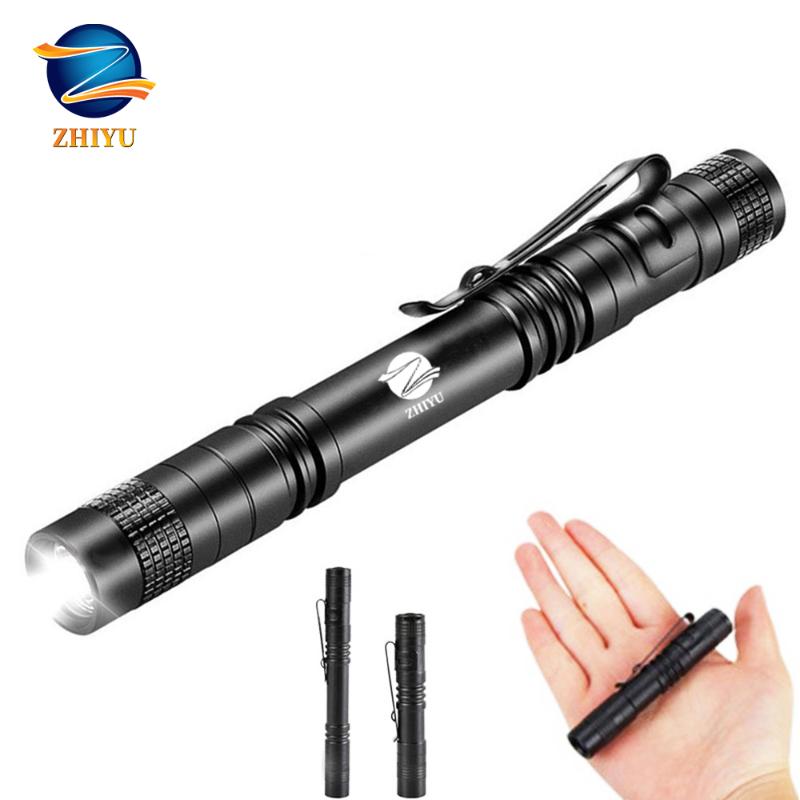 

ZHIYU mini pocket LED CREE XPE-Q5 lamp bead household waterproof small Torch uses 1/2 battery Outdoor Light