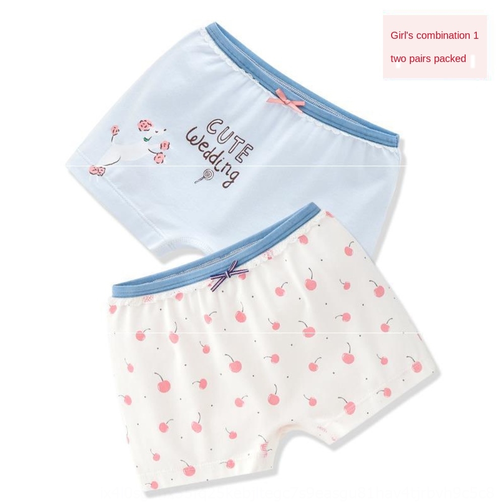 Summer Baby Girls Cotton Boyshorts Lovely Boxers Underwear Size 8-12 Years