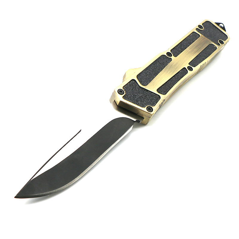 

beetle gold handle 9 models double action tactical self defense folding edc knife camping knife hunting knives xmas gift