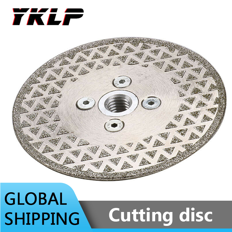 

Diamond Coated Cutting Disc Stone Grinding Wheel M14 Thread Flange 4 4.5 Inch