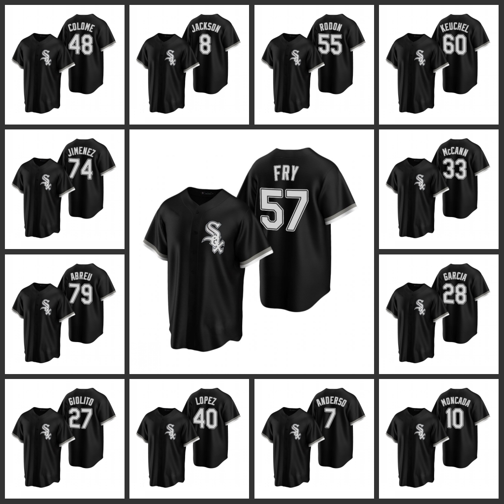 

Chicago White Men Sox Bo Jackson Alex Colome The Horse Eloy Jimenez The Big Baby Replica Alternate Men Women Youth Jersey, Black;red