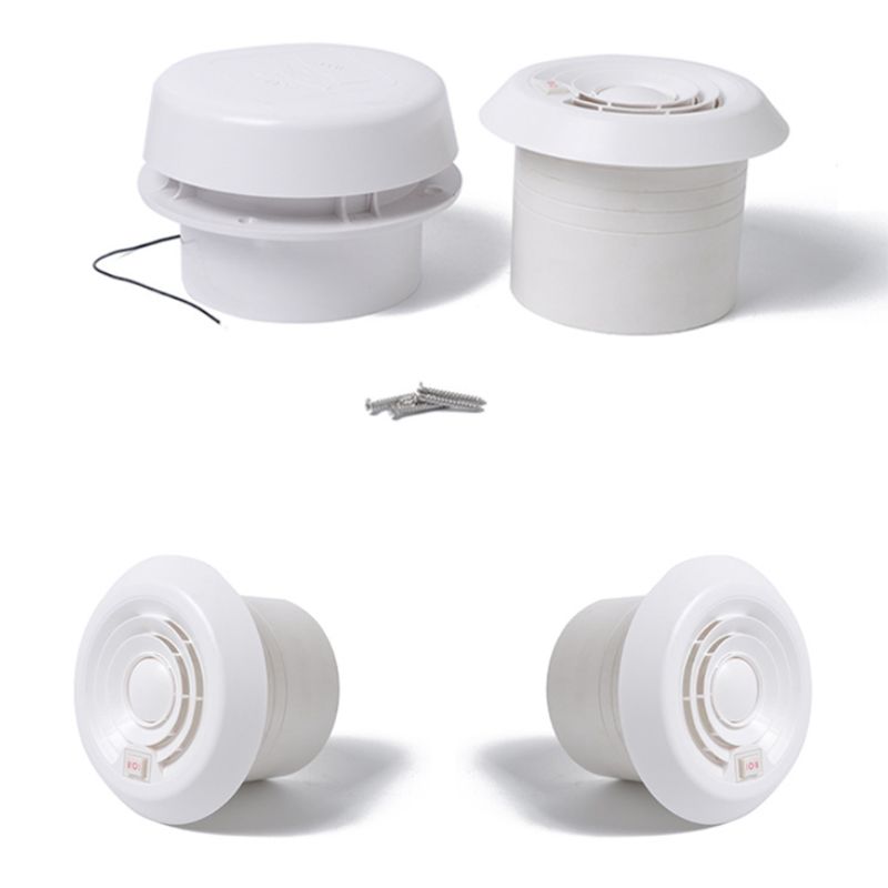 

Trailer roof Air Ventilation Round vent for RV Caravan mini Vent fan with low noise and strong wind 12V