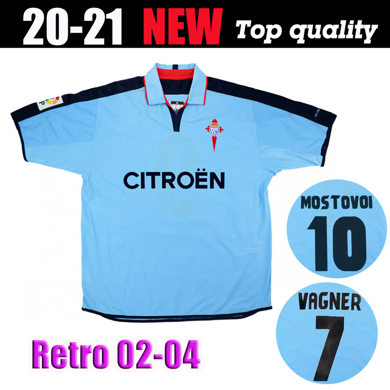 

2002-04 Retro Celta Vigo Home football Shirt 02 04 Oldest Season Camiseta Milosevic Mostovoi Berizzo Vagner Juanfran Soccer Jersey