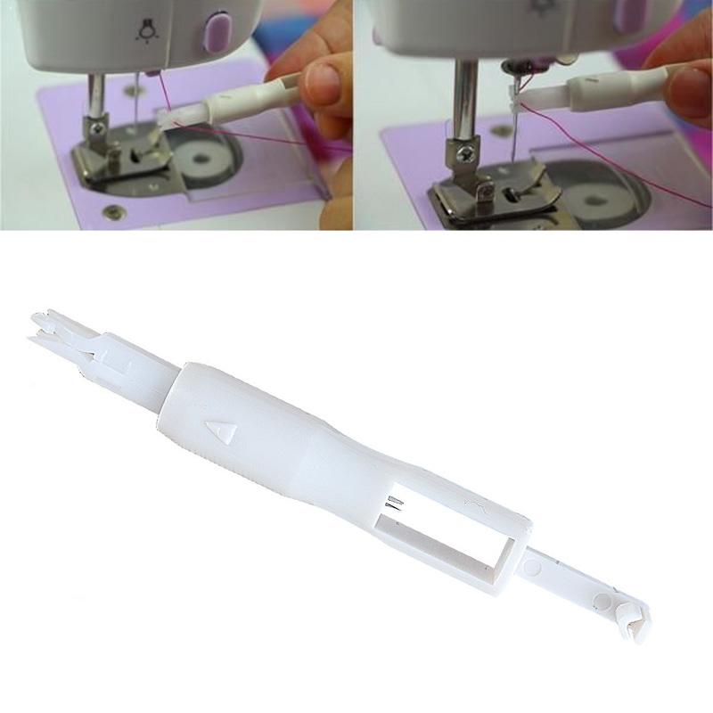 

White Automatic Machine Sewing Needle Device Needle For Sewing Changer Manual Tools Inserter Machine Threader R4B6
