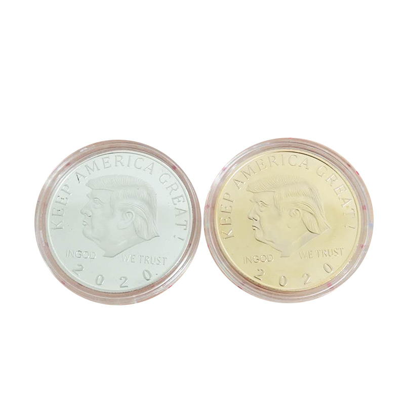 Trump Speech Commemorative Coin America President Donald Trump Gold Coins Silver Badge Metal Craft Collection Keep America Great Coins-image-557082450