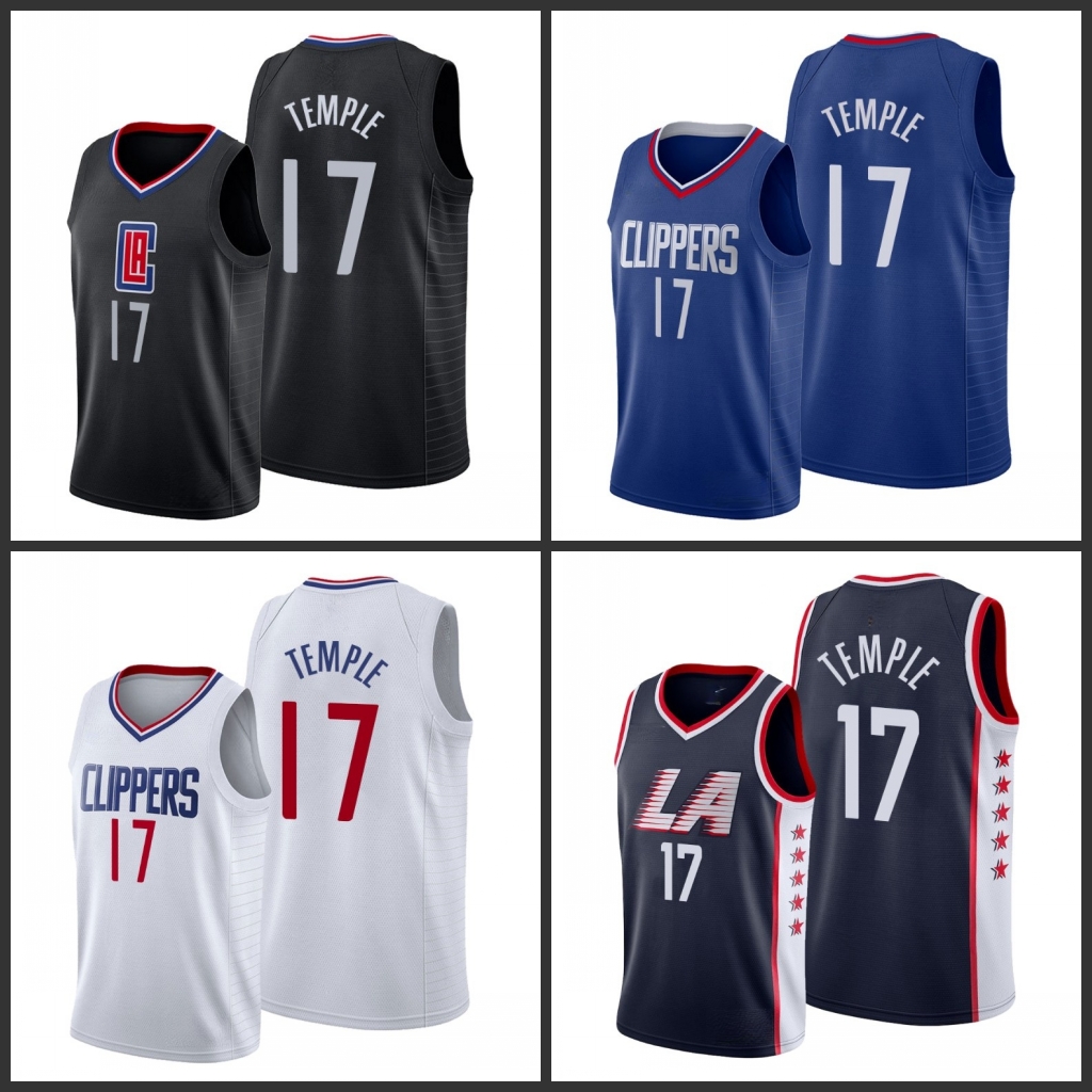 

Los Angeles Clippers Garrett Temple Men City Basketball Jersey, Black