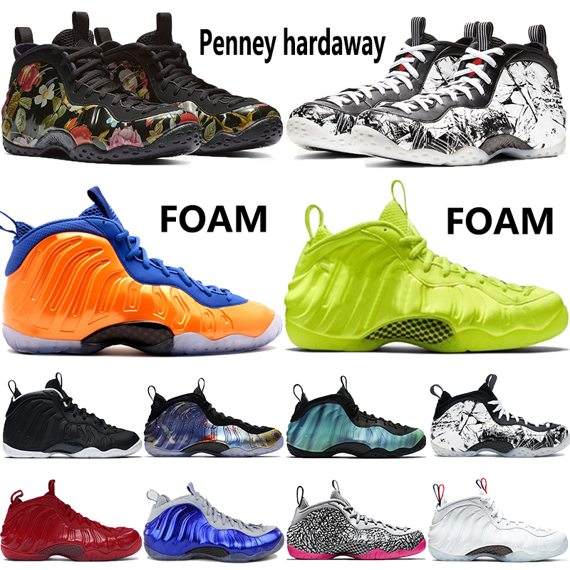 

NEW Penney hardaway mens basketball shoes foams Floral Shattered Backboard Iridescent pro knicks Elephant Print volt lava one men sneakers, One copper