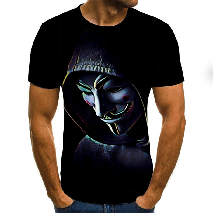 

Hot Sale Clown T Shirt Men And Women Joker Face 3D Printed Terror Fashion Hip Hop T-shirts size XXS-6XL Y025, No.16