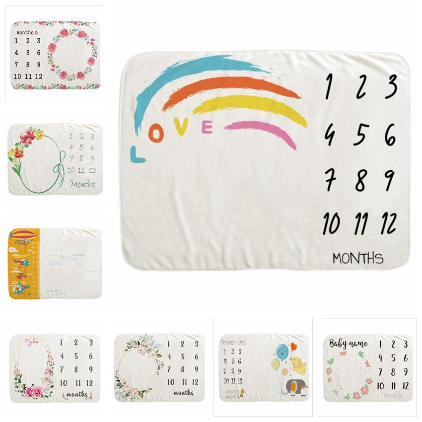 baby milestone bedsheet