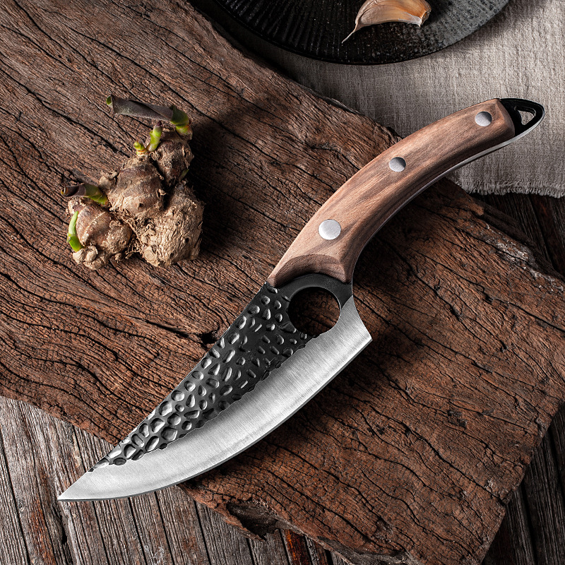 

Stainless Steel Handmade Kitchen Chef Knife Sharp Boning Fishing Cleaver Vegetables Sharp Outdoor Cooking Cutter Slaughter Butcher Knife