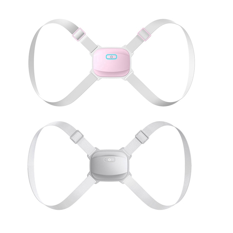 

ligent Posture Corrector Back Posture Trainer Clavicle Spine Shoulder Correction Smart Tips Adjustable Length Back Support, Pink