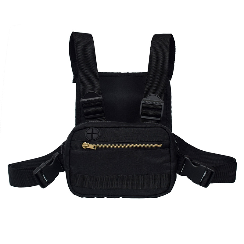 

Men Women Chest Bag Multifunctional Wear-resistant Durable Chest Rig Bag for Outdoor B2Cshop, Light grey