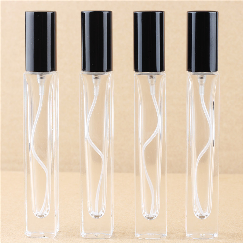 

200pcs/lot 10ml Empty Refillable Bottles Portable Perfume Bottle Traveler Glass Spray Atomizer Transparent Container Wholesale