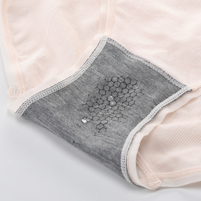 

Panties underwear Sexy Graphene Cotton antibacterial permeable bottom seamless women's Female Panties 4Pcs/lot Skin-friendly, Polychromatic