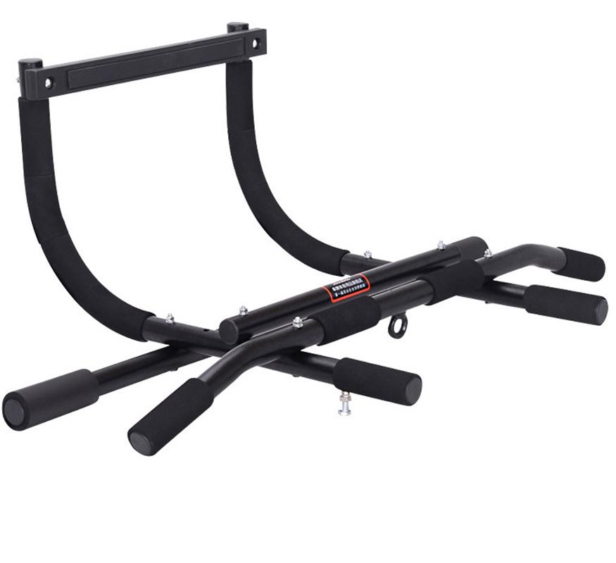 

Steel Tube Indoor Fitness Horizontal Bar Workout Bar Chin-Up Crossfit Sport Gym Pull-Up Equipment Home Fitness Equipment, Black