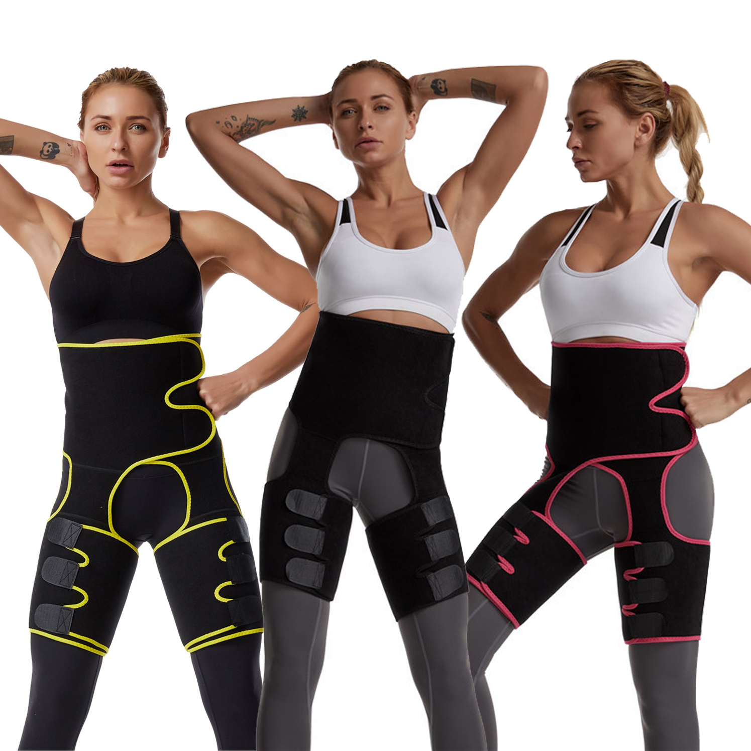DHL Free Ship Taille Cuisse Tondeuses 3 en 1 Taille Formateur Butt Lifter et Hanches Brûler Graisse Brûleur Jambe Minceur Taille Tondeuse FY8054