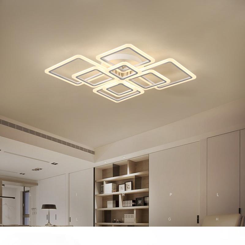 

Modern acrylic LED ceiling lights Square frames frames large ceiling lamp for living dining bedroom led lamp luster avize