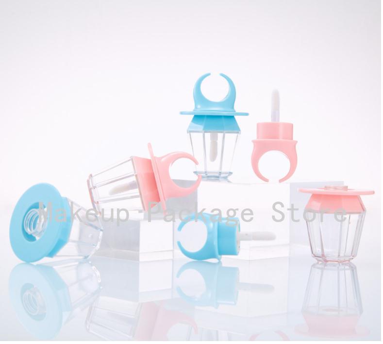 

8ml Empty Lip Gloss Tube Lips Bottle wand Brush Container Diamond Ring Shape Refillable Bottle Lipgloss Tube Concealer