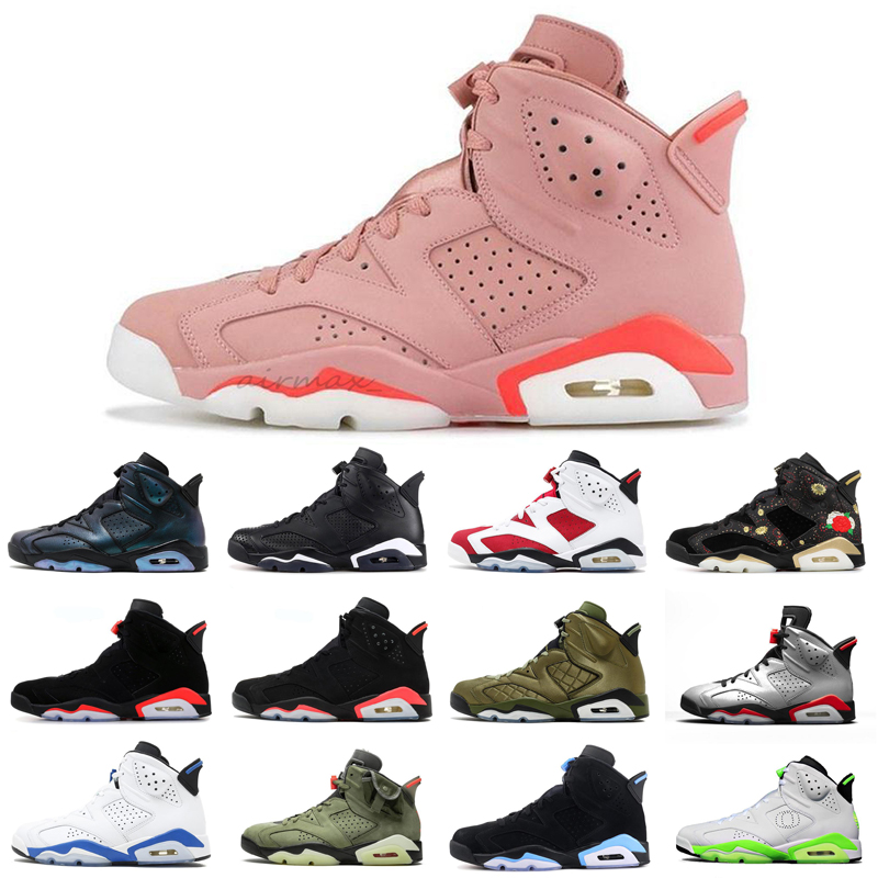 

2020 Mens Basketball Shoes 6 6s Hare CNY New bred Black Cat Jumpman Sneakers Travis Scotts Yellow DMP Carmine Trainers Size US 13, Old black infrared