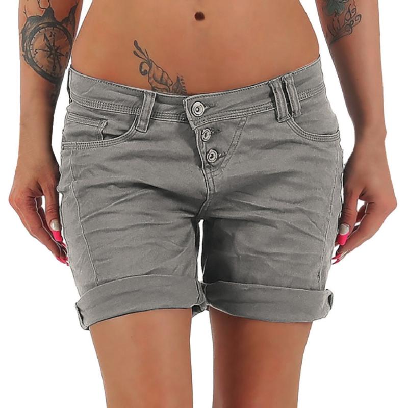 

Hot Fashion Women 2020 New Plus Size Causal Linen Mid Waist Tie Up Loose Wide Short Leg Solid Shorts Sexy feminino modis