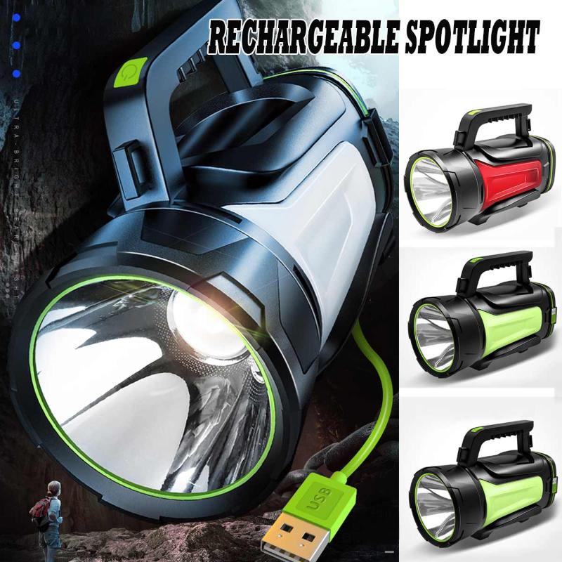 

High power LED Searchlight Spotlight 200/300/500W torch camping Lantern light for Hiking Hunting