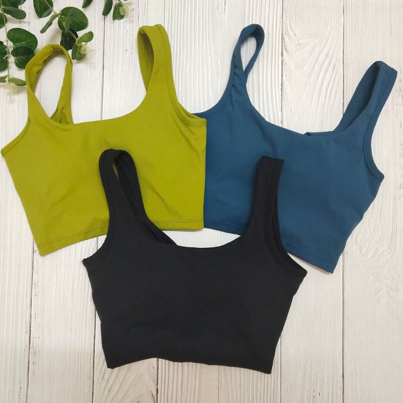 

2020 Sexy Sports Bra Solid Back Yoga Tank Top Women Fitness Push Up Gym Shockproof Yoga Shirt Running Workout Fast Dry Vest XN, Black bra