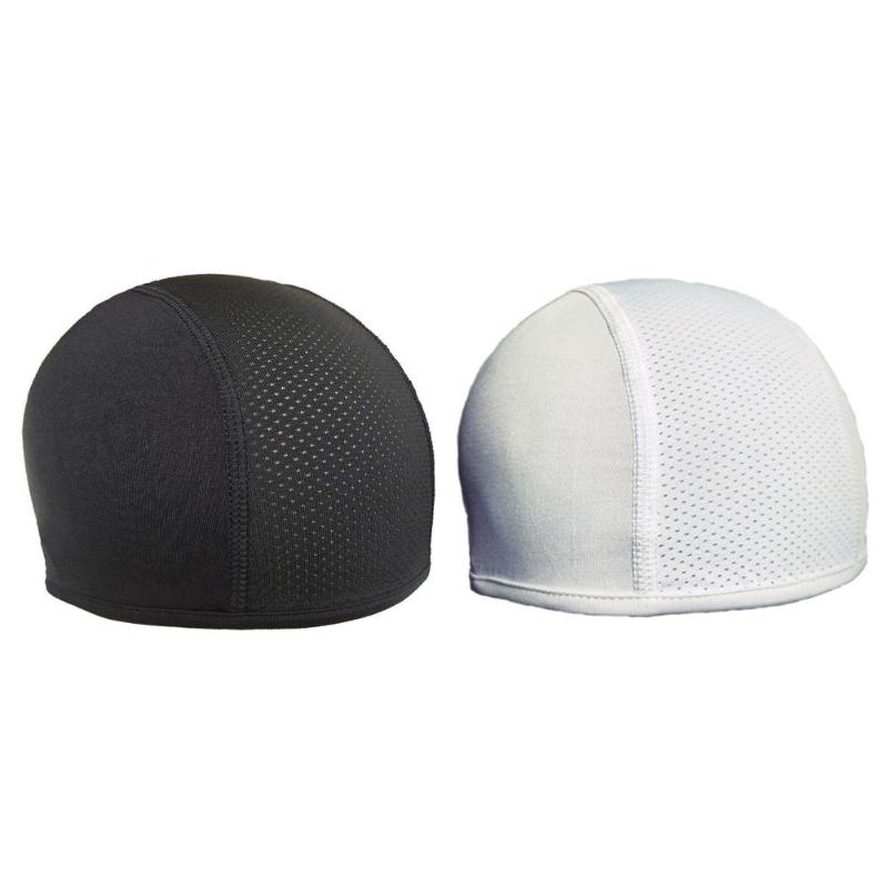 

Warm Cycling Cap Winter Riding Skiing Helmet Lining Cap Breathable Thermal Helmet Liner Hat Unisex Soft Sports Solid Color, White