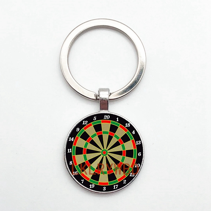 Fashion New Dart Target Pendant Keychain, Digital Target Keychain, Car