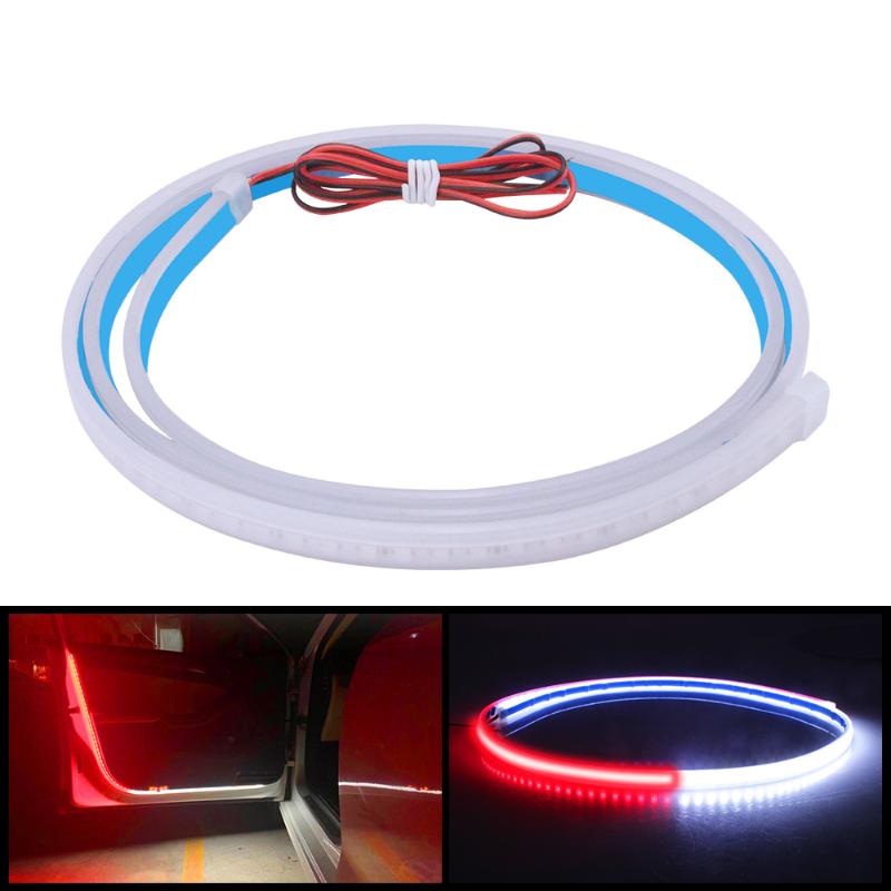 

NEW 2PCS Car Door Opening Warning Lights LED Strobe Flashing Anti Rear-end Collision Safety Lamps welcome Flash light