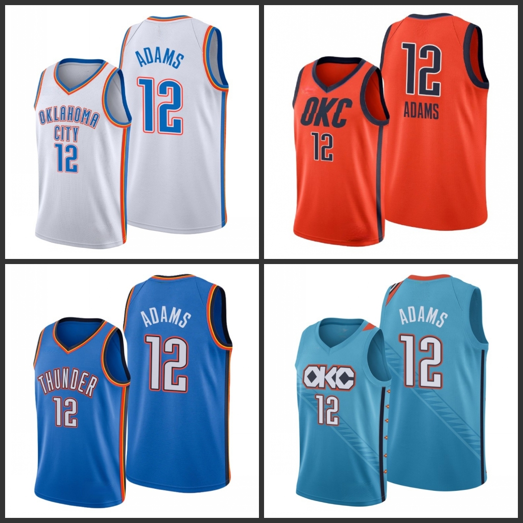 

Oklahoma City Thunder Steven Adams Men City Basketball Jersey, Black