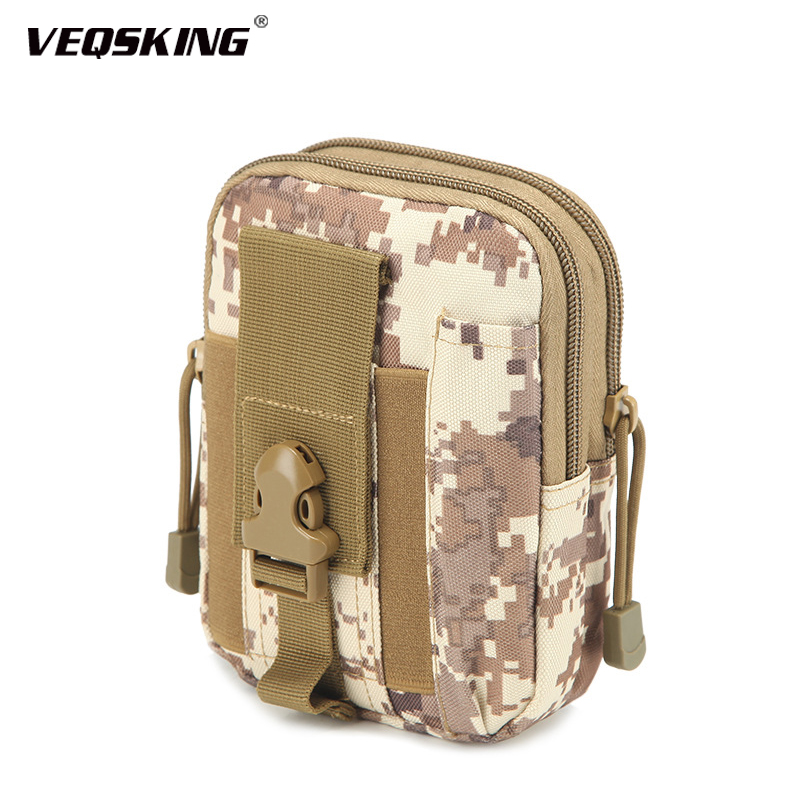 

6 "Waterproof Tactical Belt Waist Bag,Outdoor Sport Pouch Travel Camping Waist Bags,Men Tactical Belt Pack Bag, Jungle digital