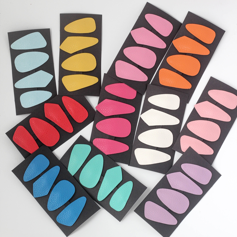 

11Set Handmade Hair Clips Hair Accessories For Kids Women Cute Headwear imple Solid Color Elegant Hairpins Artificial Leather, 11 set