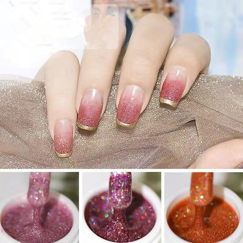 New Japanese Style High Gloss Glue 12 Color Burst Flash Healing Glue Opening Suit Nail Shop Special Nail Polish Glue G220-image-553646777