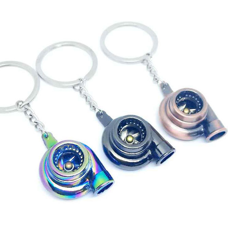 Creative Car Turbo Keychain Multicolor Alloy Sound Turbocharger