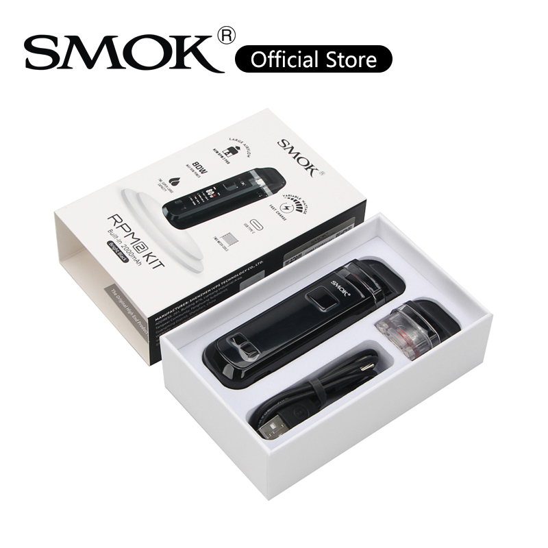 

SMOK RPM 2 Pod Kit 80W Mod Built-in 2000mAh Battery with 7ml Cartridge 0.16ohm RPM2 Mesh Coil 100% Original, Prism blue