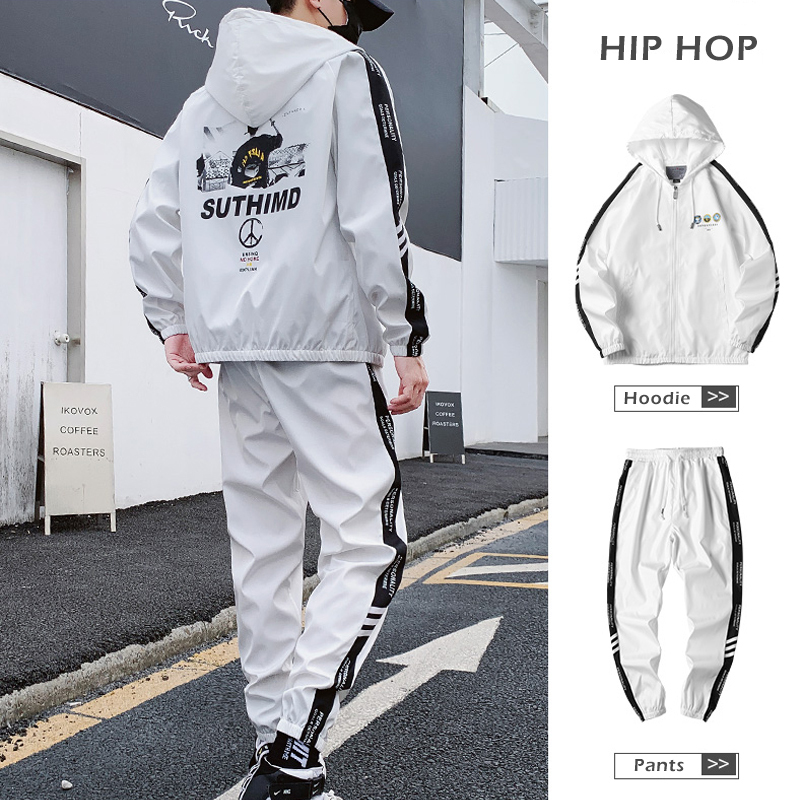

Mens Streetwear Tracksuit Set 2020 Brand New Sweat Suit Men Printed Hoodie Sweatpants Hip Hop Set Male Fashion Joggers Sets CX200730, Cbd144 pink