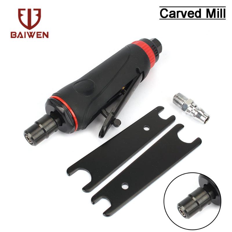 

Mini Pneumatic Air Die Grinder Hand Tool Kit 1/4'' Straight Grinding Polisher Machine Engraving Sander Tool