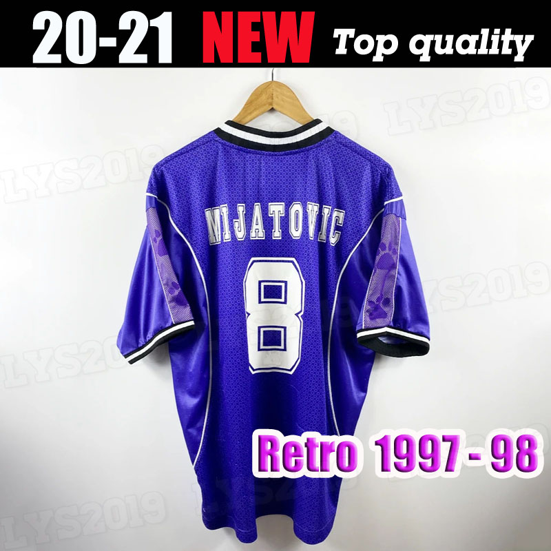 

#7 RAUL R.CARLOS HIERRO REDONDO SUKER SEEDORF 1997 1998 Real Madrid retro soccer jersey 97 98 vintage football shirt classic camiseta