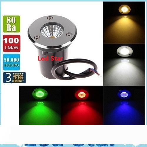 

NEW COB 3W 12V DC Led Underground Lights Lamp IP67 Waterproof Led Garden Lights Shockproof High-power Tempered Glass