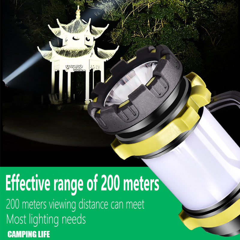 

Super bright LED dual light source camping camp tent outdoor field portable horse lantern USB charging mobile emergency light
