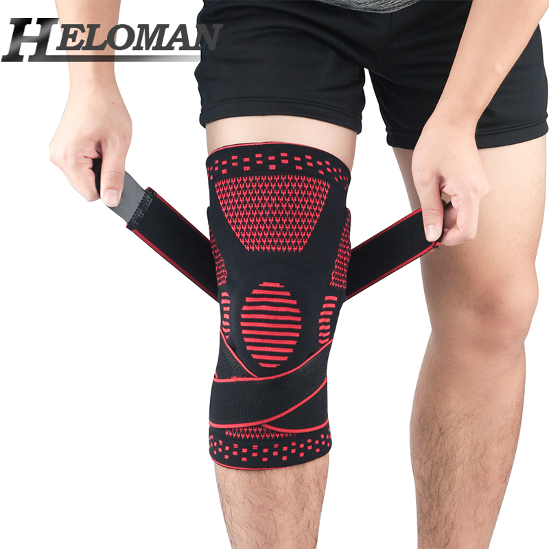 

Basketball Sports Knee Pads Breathable Silicone Non-Slip Knee Brace Compression Sleeve Universal Adjustable Kneepad For Running, Black no silicone