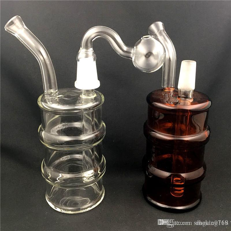 

Glass Dab rig Bong Concentrate Oil rigs Dabber Bubber Water Pipe With Dome Nail or glass banger 14mm joint