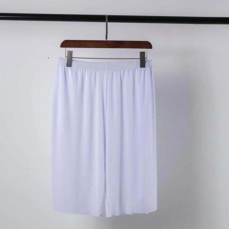 

Ice Silks Quick Drying Men Casual Pants Shorts with Pocket Daily Home Travel Summer Beach Shorts d88, Black