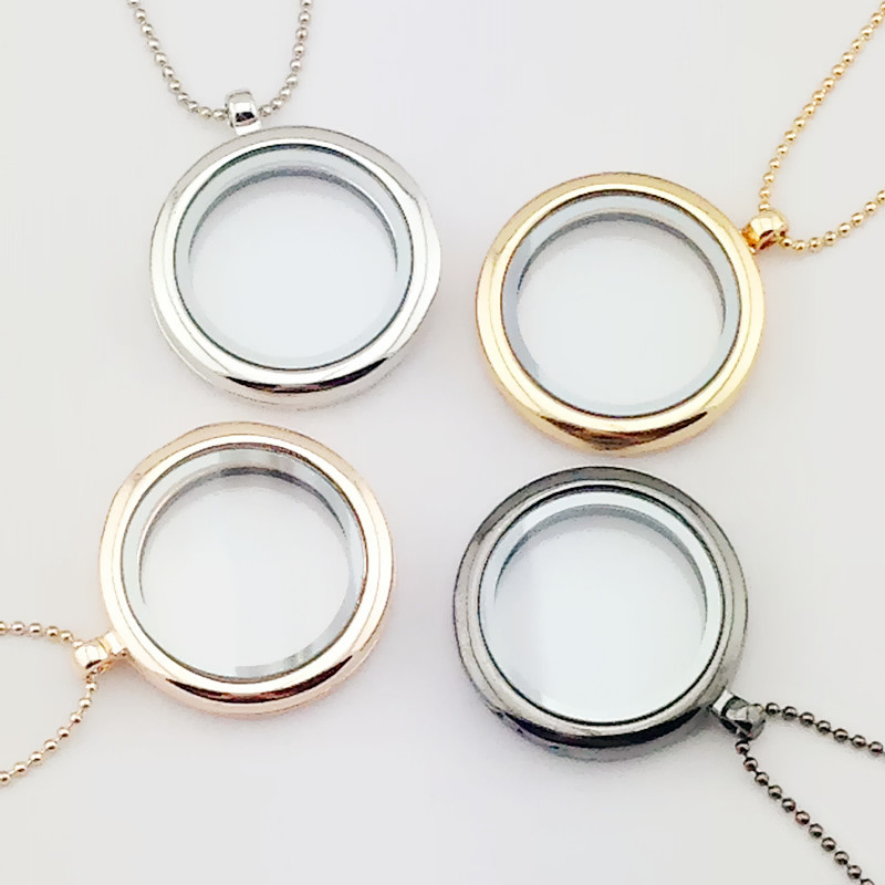 

Panpan jewelry 30mm twist floating locket pendant 316L stainless steel glass floating locket charms Factory Price ps0858