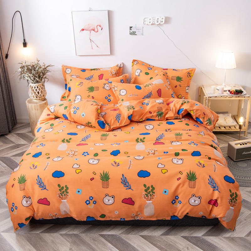 

Bonenjoy Duvet Cover For Double Bed Cartoon Style Bedding Set Queen King Size Bed Linen Quilt Cover Pillowcases Sheet Sets, Type 4