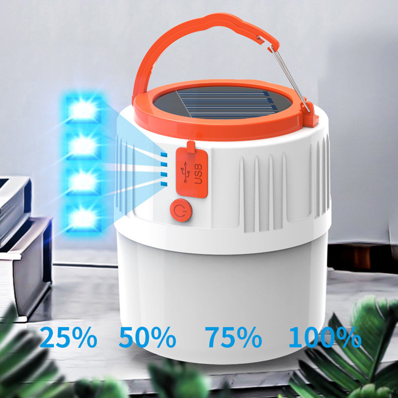 

USB 42 Lamp Bead Solar Charging Light Energy-saving Bulb Night Market Lamp Mobile Outdoor Camping Power Outage Emergency