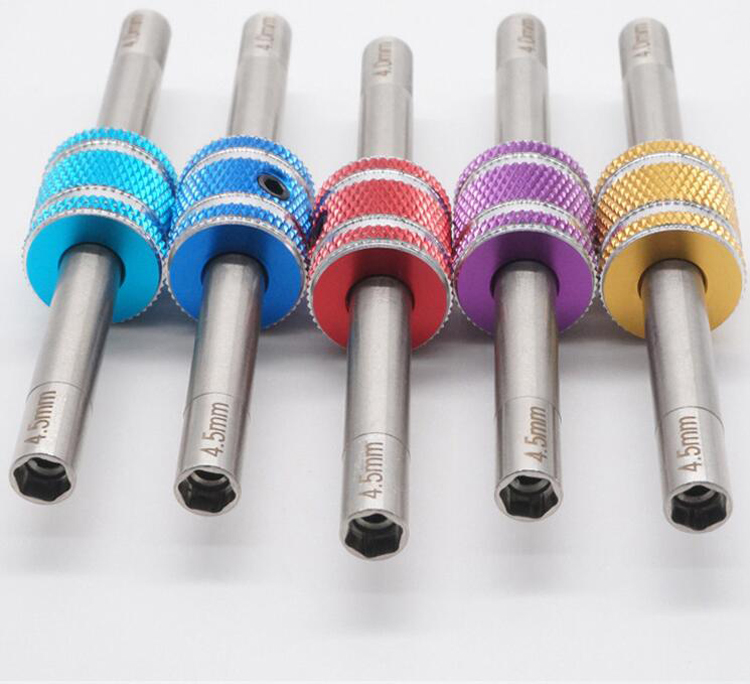 

Self-made Tamako four-wheel drive car accessories 4mm 4.5mm double nut socket hexagon nut wrench, Purple