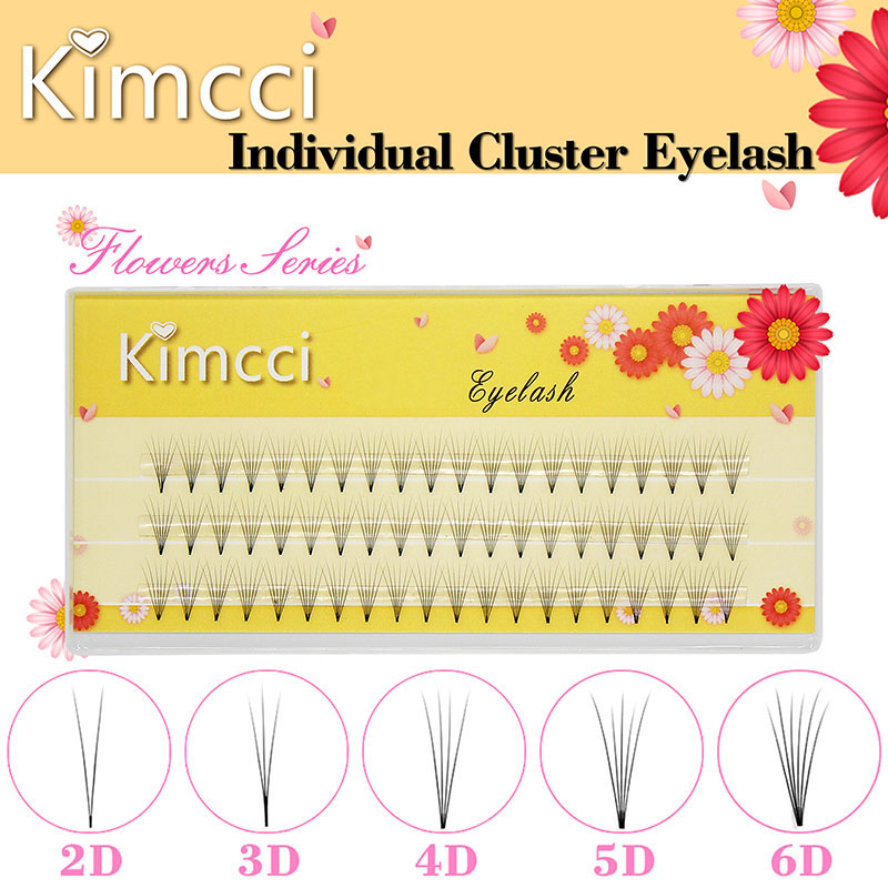 

Kimcci Lashes 3 Lines Premade Volume Fans 3D/4D/5D/6D Lash Russian Volume Eyelash Extensions Pre made Lash Extension Faux Mink