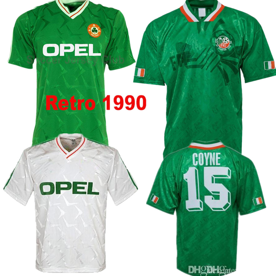 

1990 1992 Thailand Ireland RETRO soccer jersey vintage football shirt Republic of Ireland National Team Jerseys 90 World cup kit green white