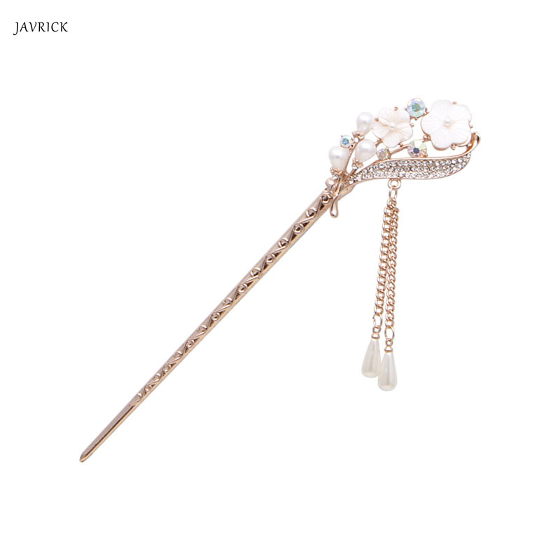 

Various Fashion Women Elegant Bobby Pin Colorful Hairpin Rhinestone Hair Stick